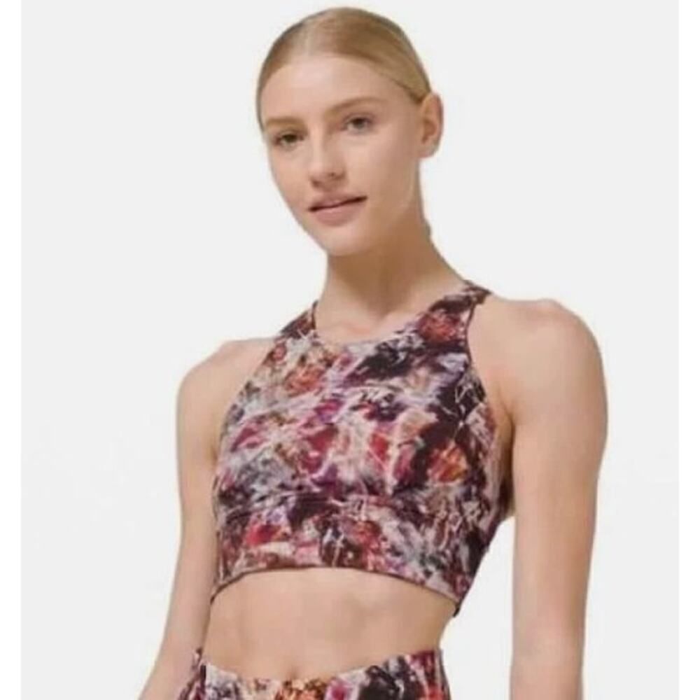 Lululemon Wunder Train Long-Line Bra Urbantricity Multi Sz. 8